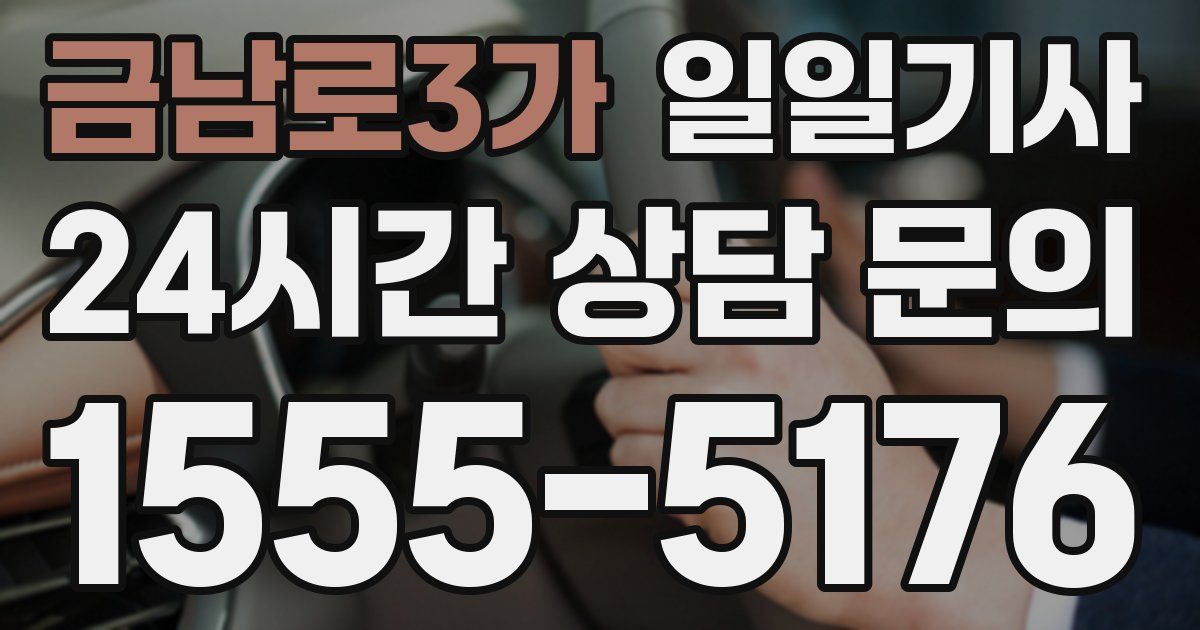 일일대리기사