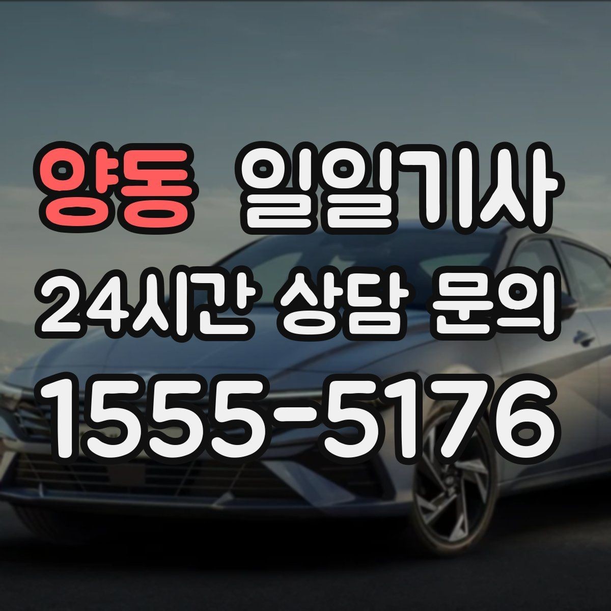 양동 일일기사 반일 오후 동행으로 여유 확보
