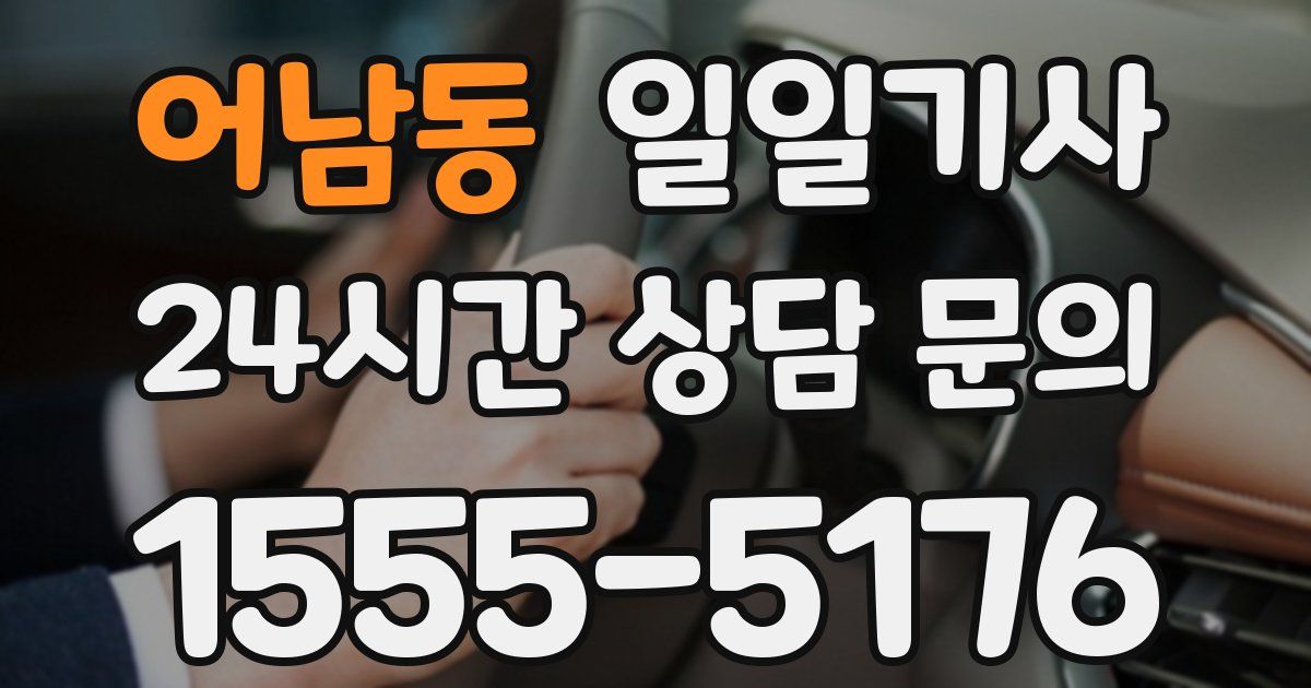 일일대리기사