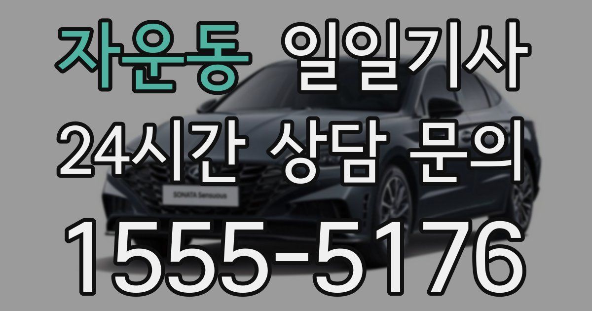 일일대리기사
