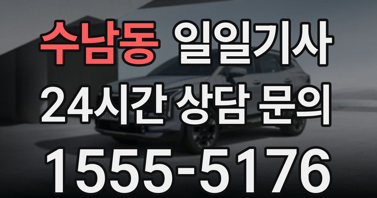 일일대리기사