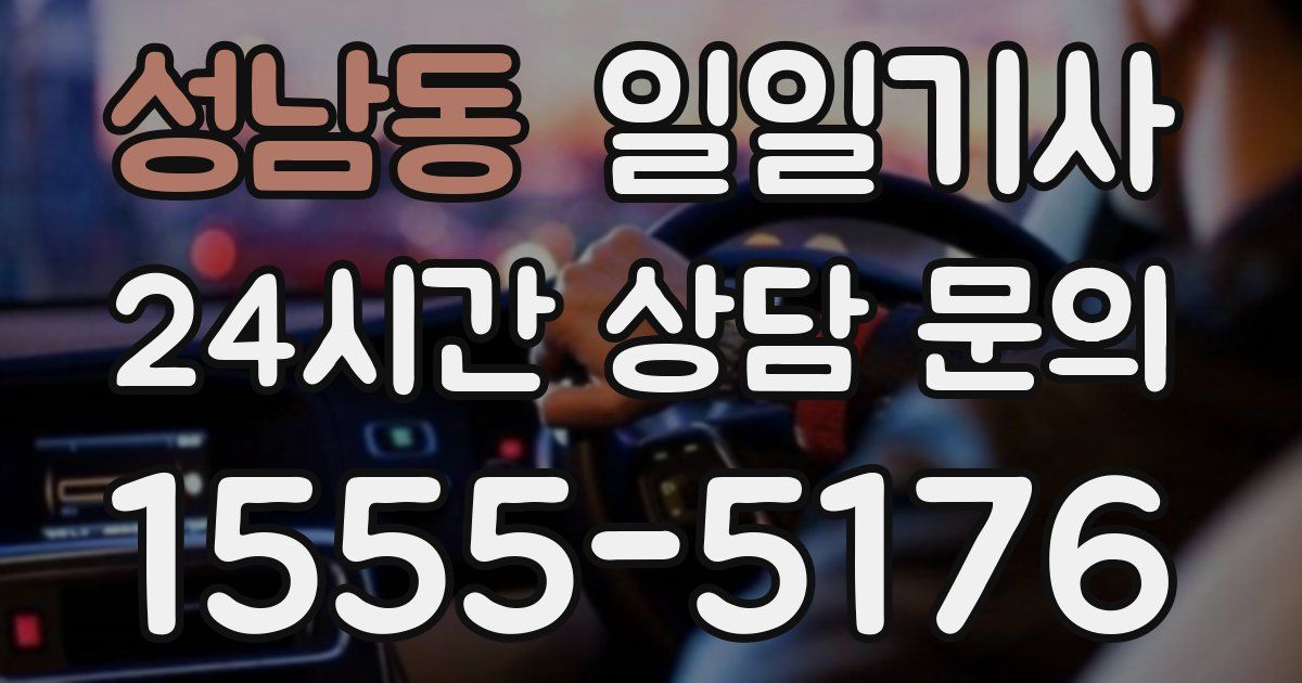 일일대리기사