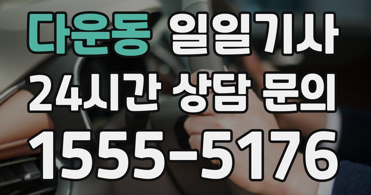 일일대리기사