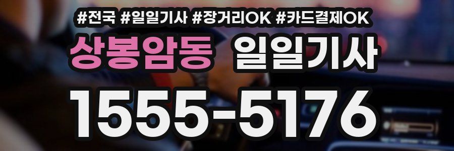 상봉암동 일일기사