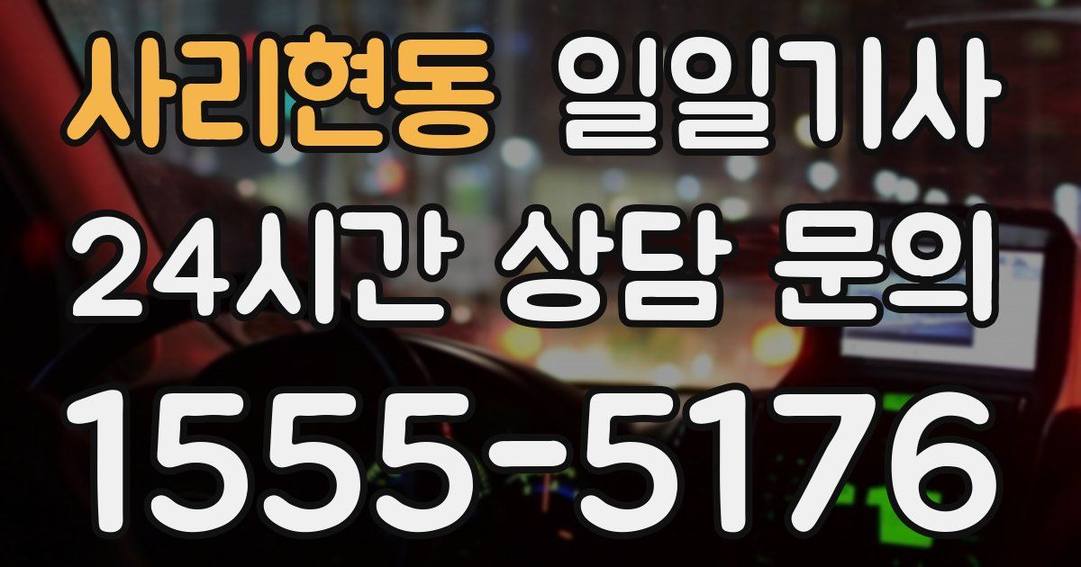 일일대리기사