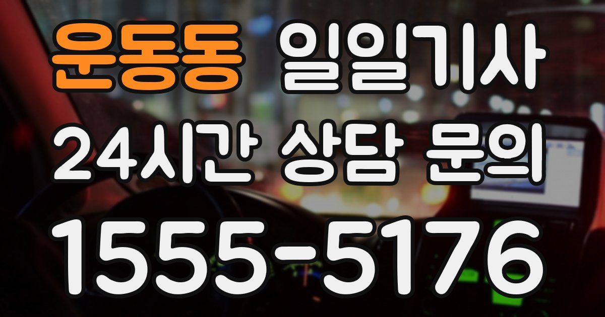 일일대리기사