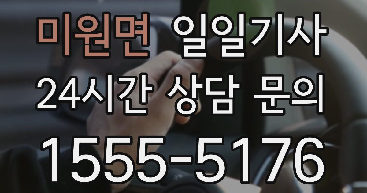 일일대리기사
