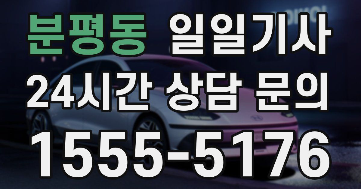 일일대리기사