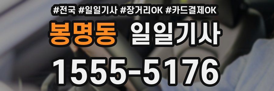 봉명동 일일기사