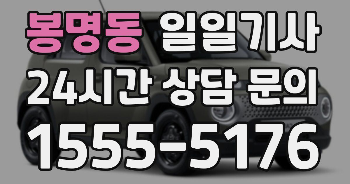 일일대리기사
