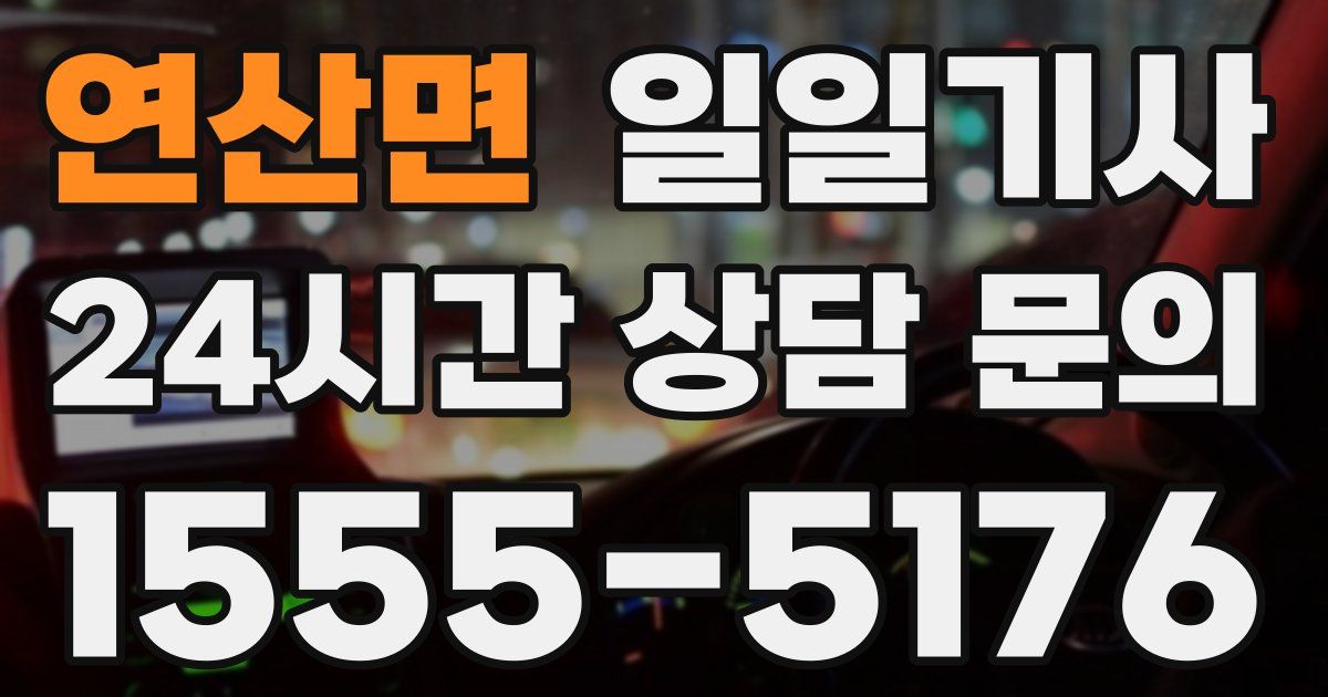 일일대리기사