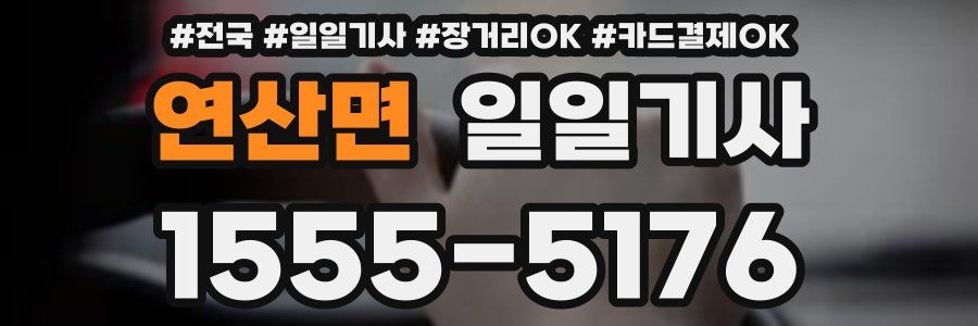 연산면 일일기사