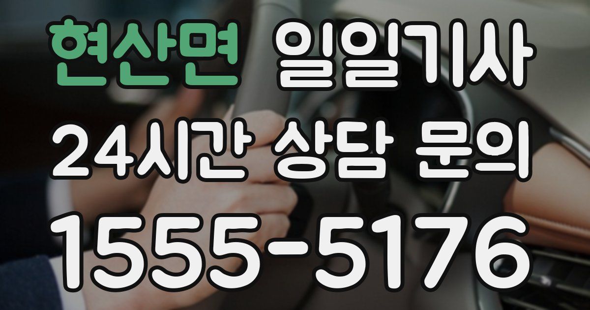 일일대리기사