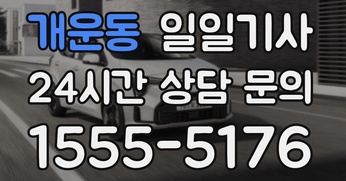 일일대리기사