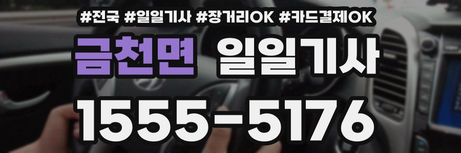 금천면 일일기사