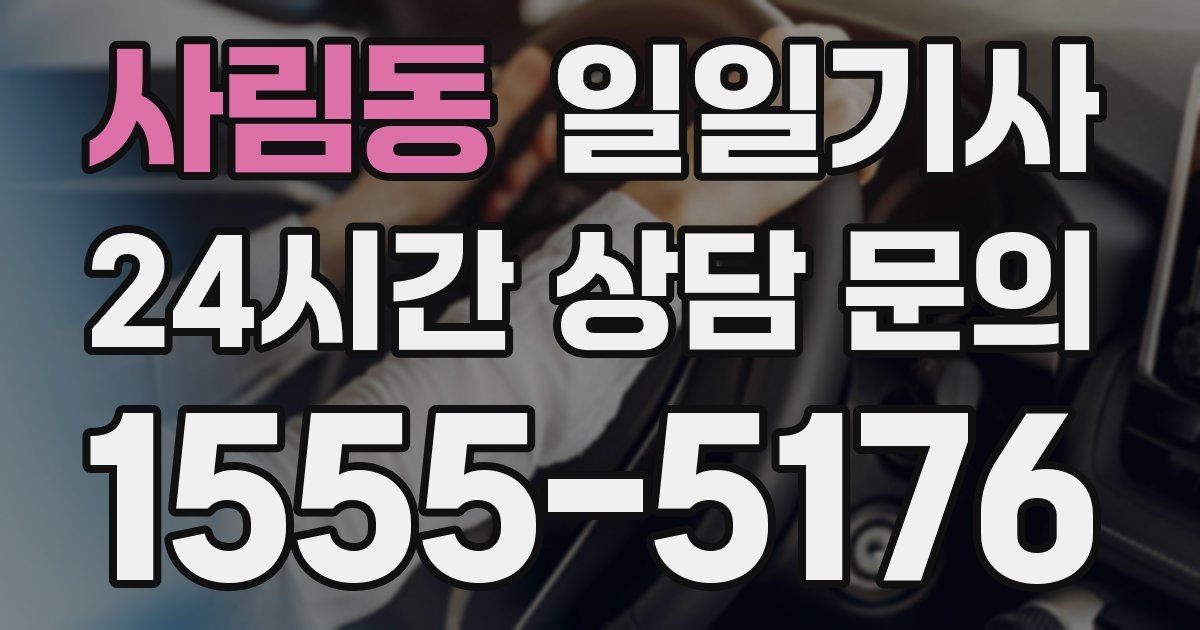 일일대리기사