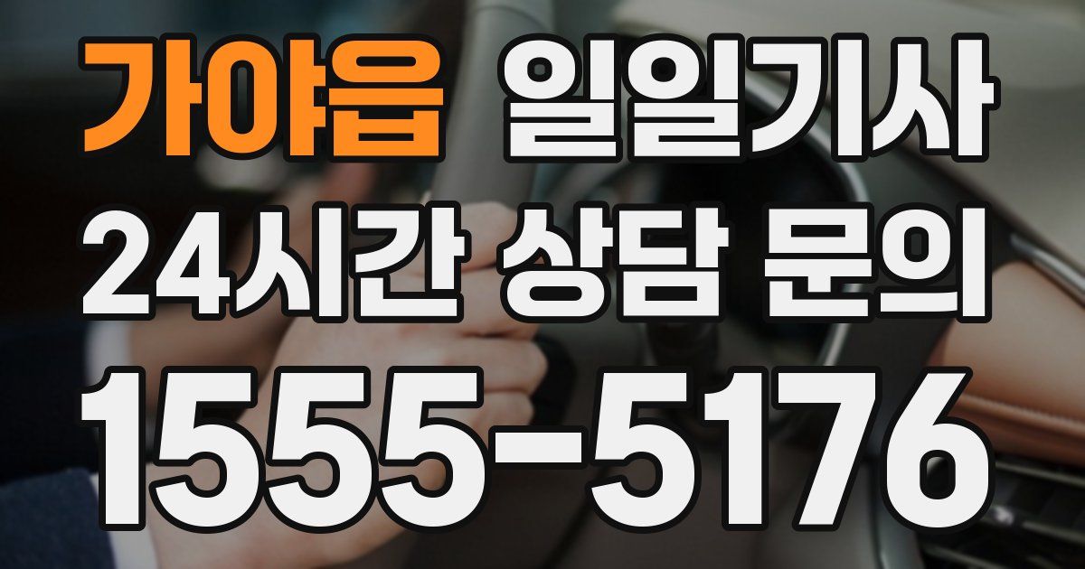 일일대리기사
