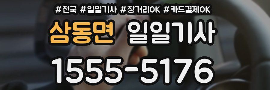 삼동면 일일기사