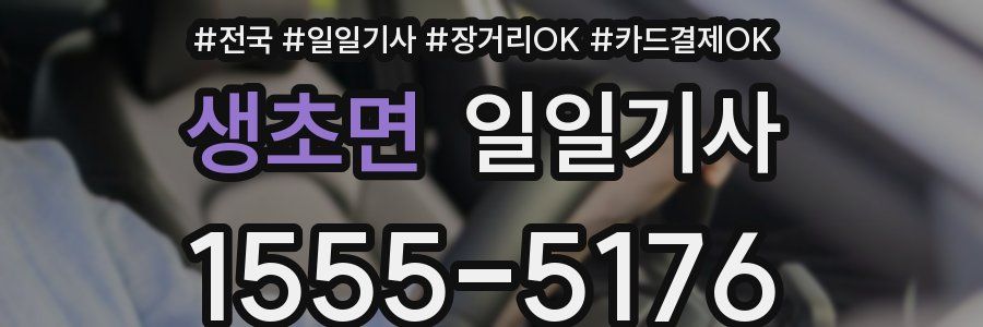 생초면 일일기사