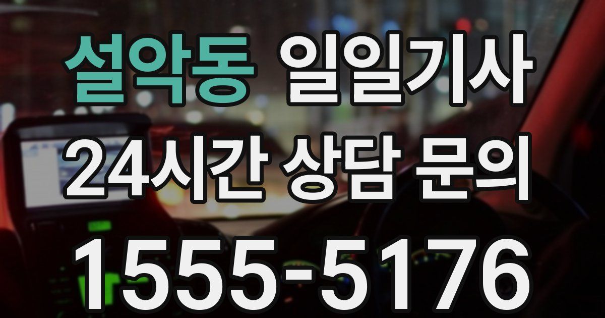 일일대리기사