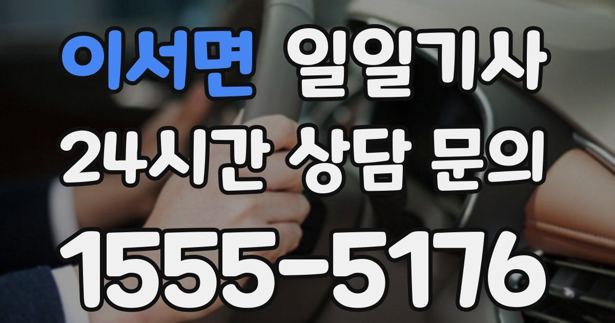 일일대리기사