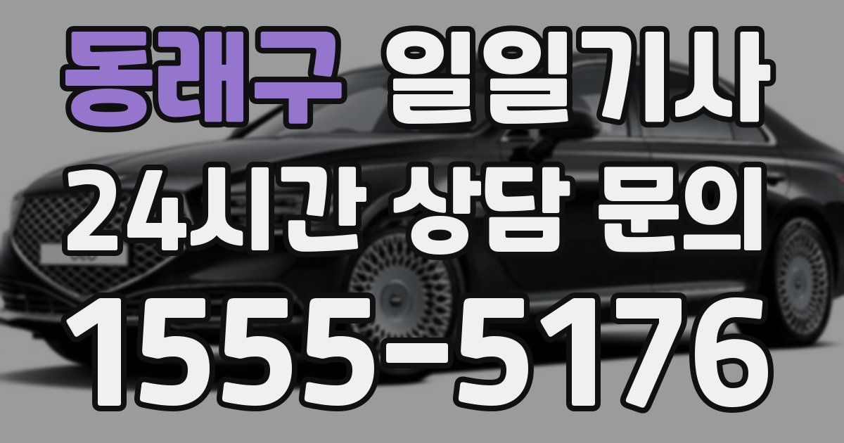 일일대리기사