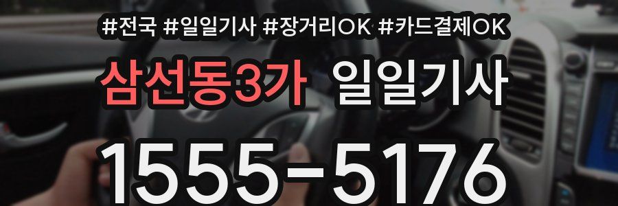 삼선동3가 일일기사