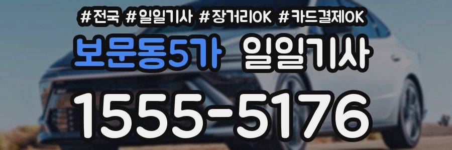 보문동5가 일일기사