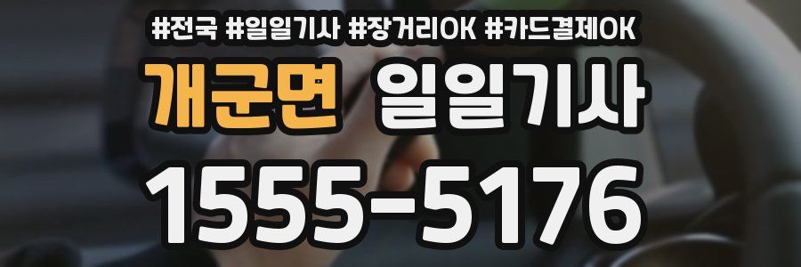 개군면 일일기사