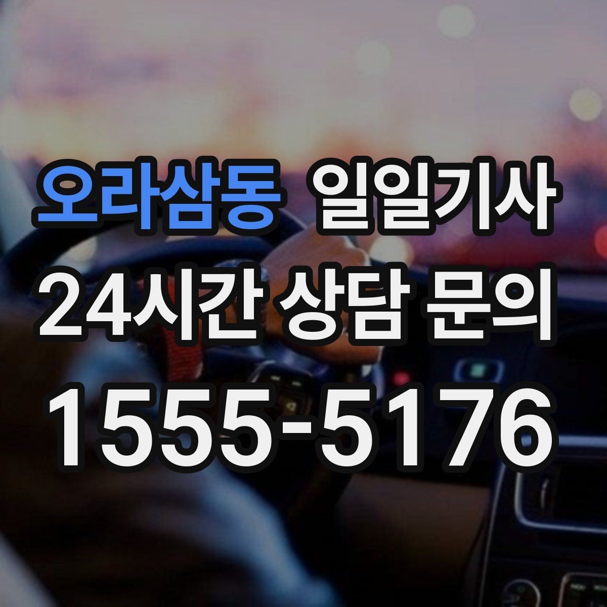 오라삼동 일일기사 반일 동행으로 여유를 더하는 날