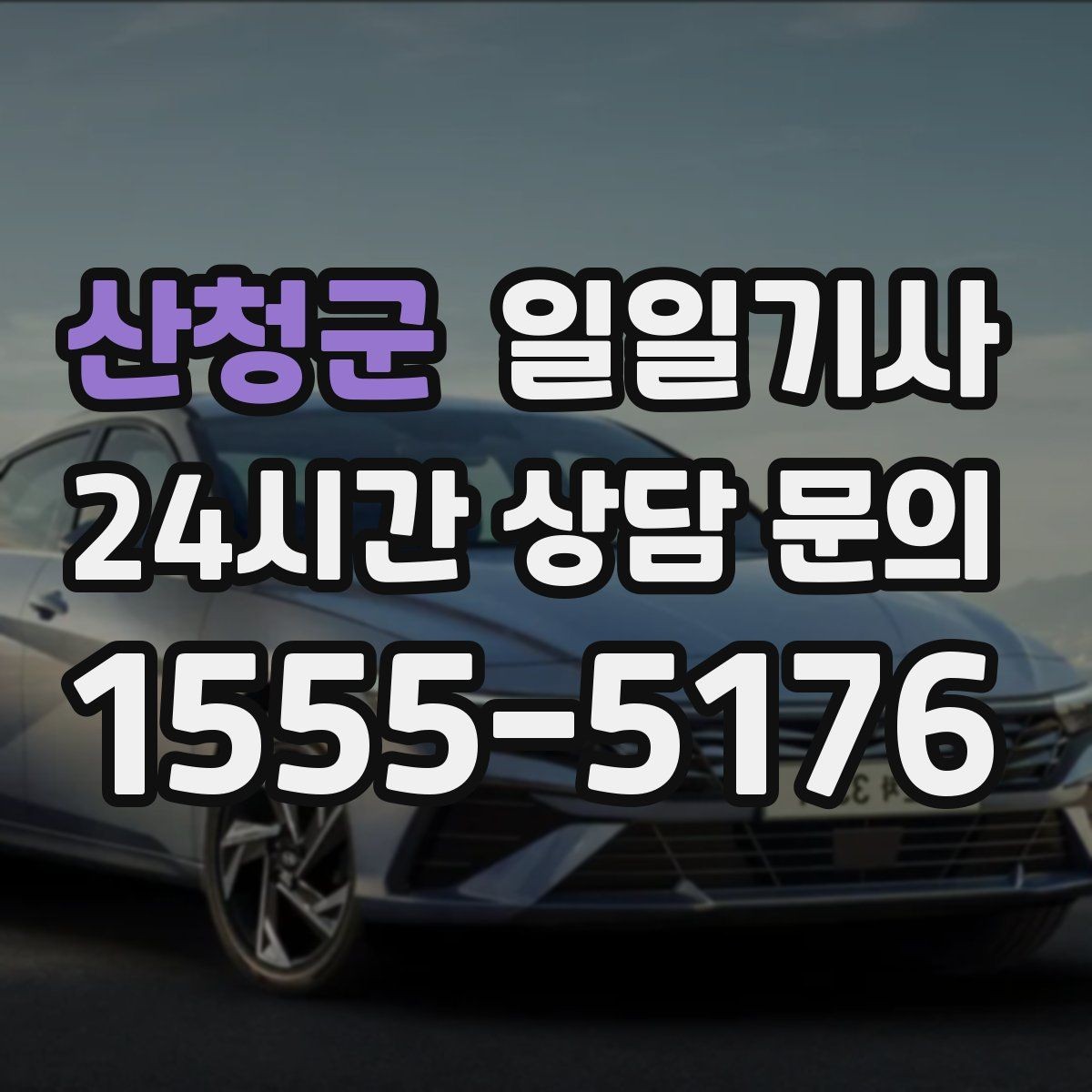 산청군 일일기사 반일 오전 일정 집중