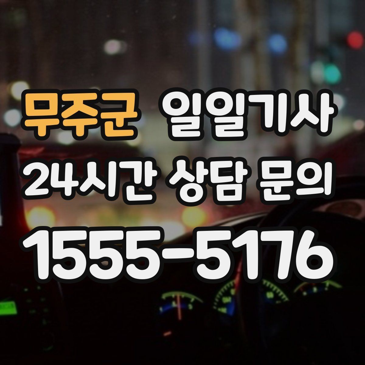 무주군 일일기사 도심 주차 픽업 지원