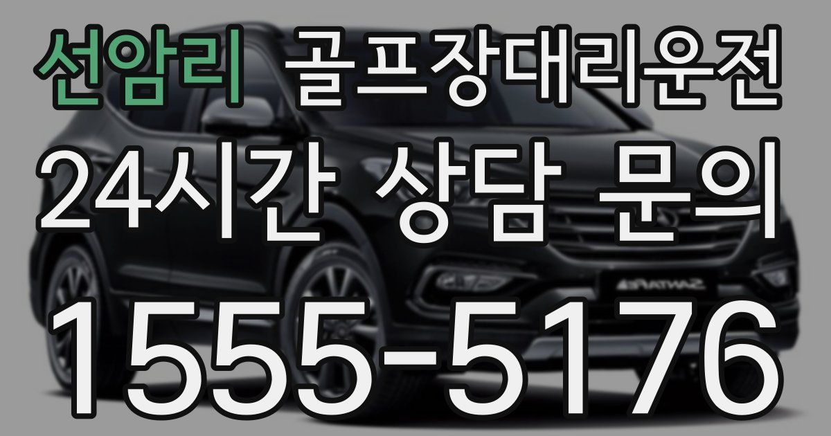 골프장대리운전 서비스