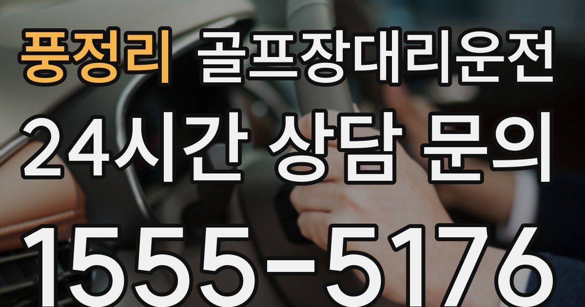 골프장대리운전 서비스