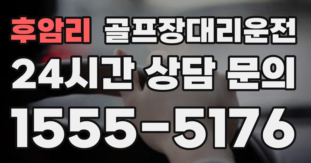 골프장대리운전 서비스