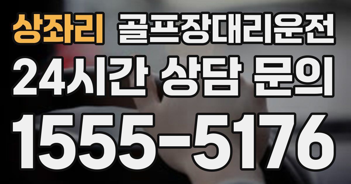 골프장대리운전 서비스
