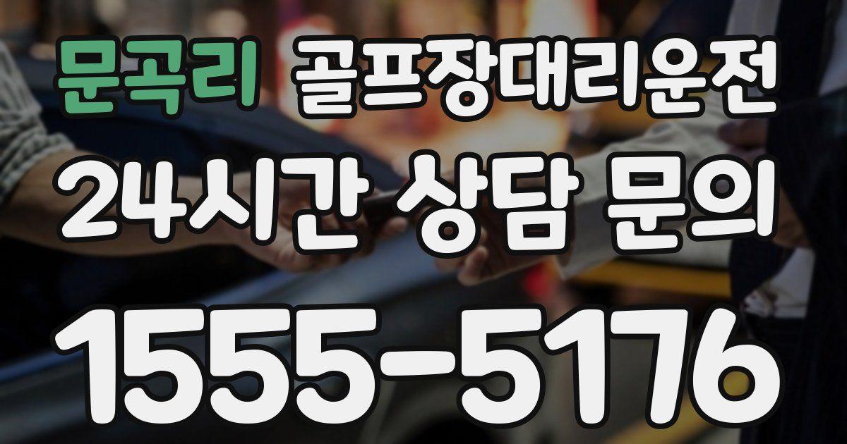 골프장대리운전 서비스