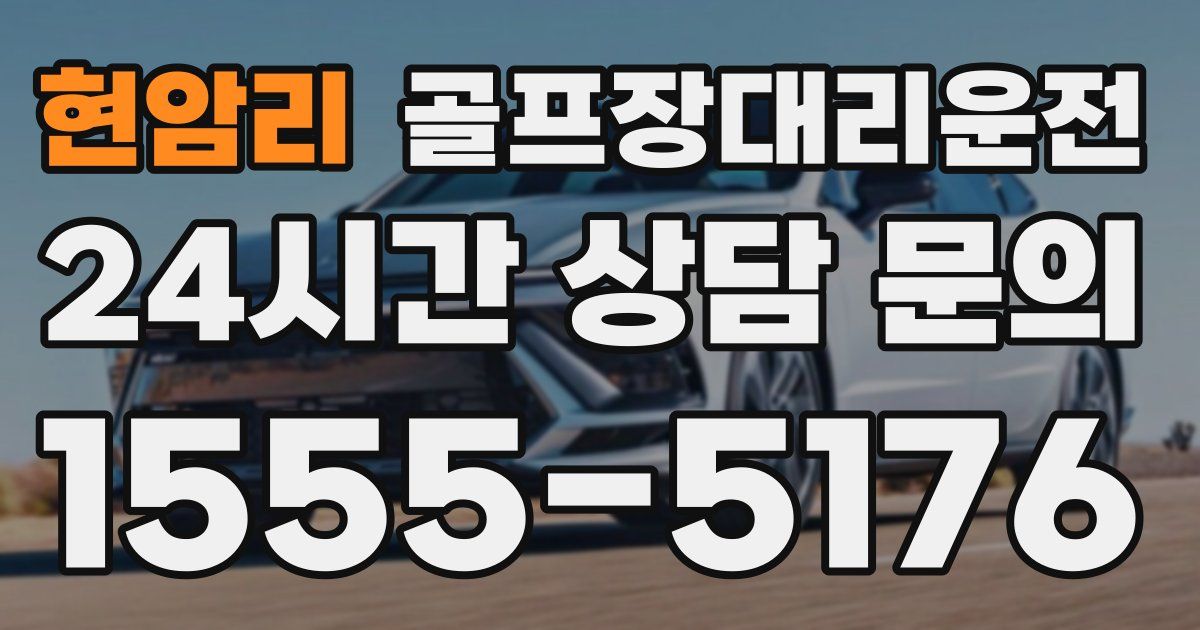 골프장대리운전 서비스