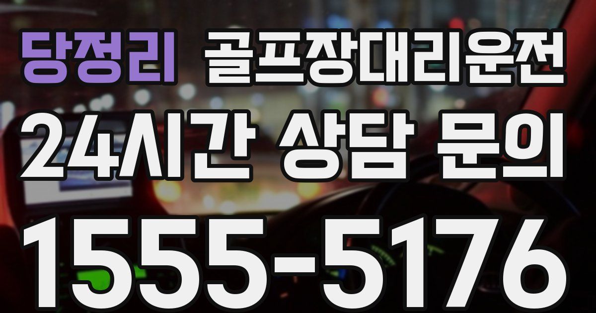 골프장대리운전 서비스