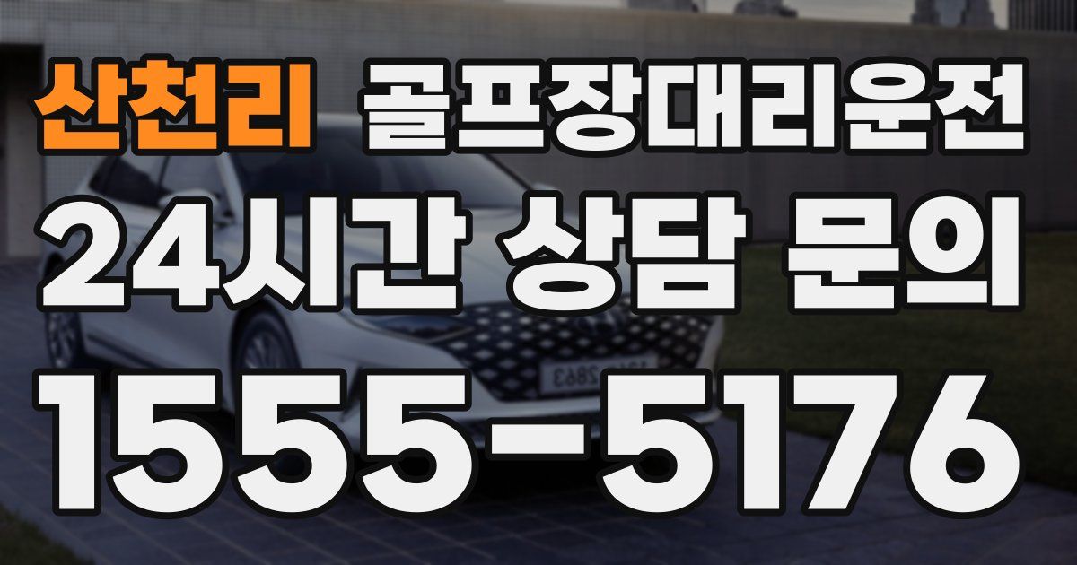 골프장대리운전 서비스