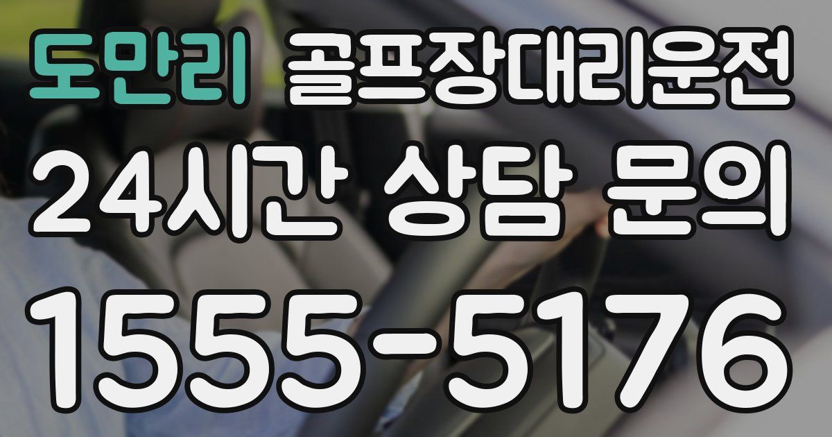 골프장대리운전 서비스