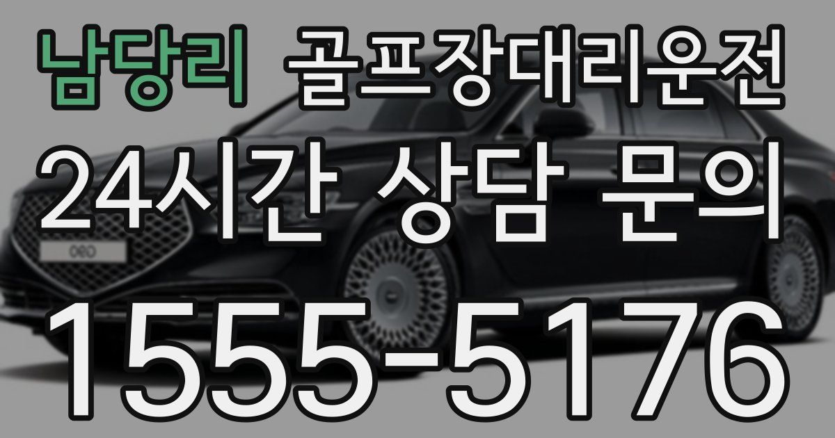 골프장대리운전 서비스