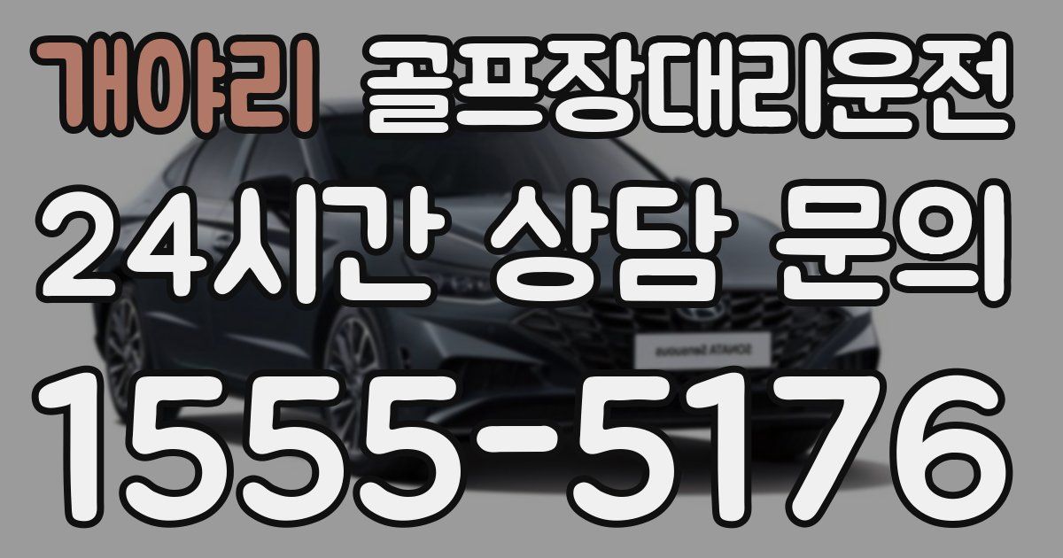 골프장대리운전 서비스