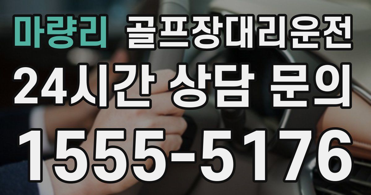 골프장대리운전 서비스