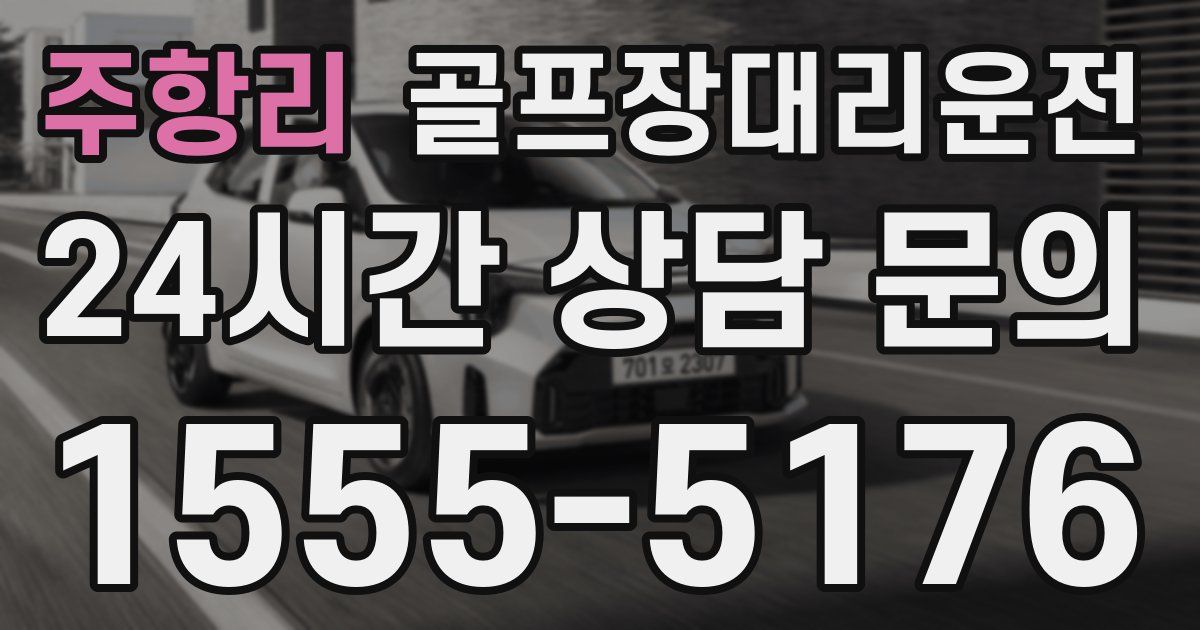골프장대리운전 서비스