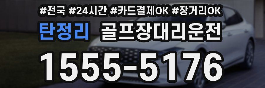 탄정리 골프장대리운전