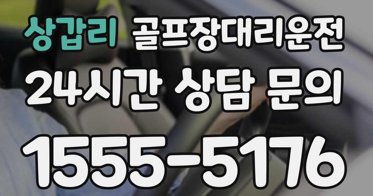 골프장대리운전 서비스