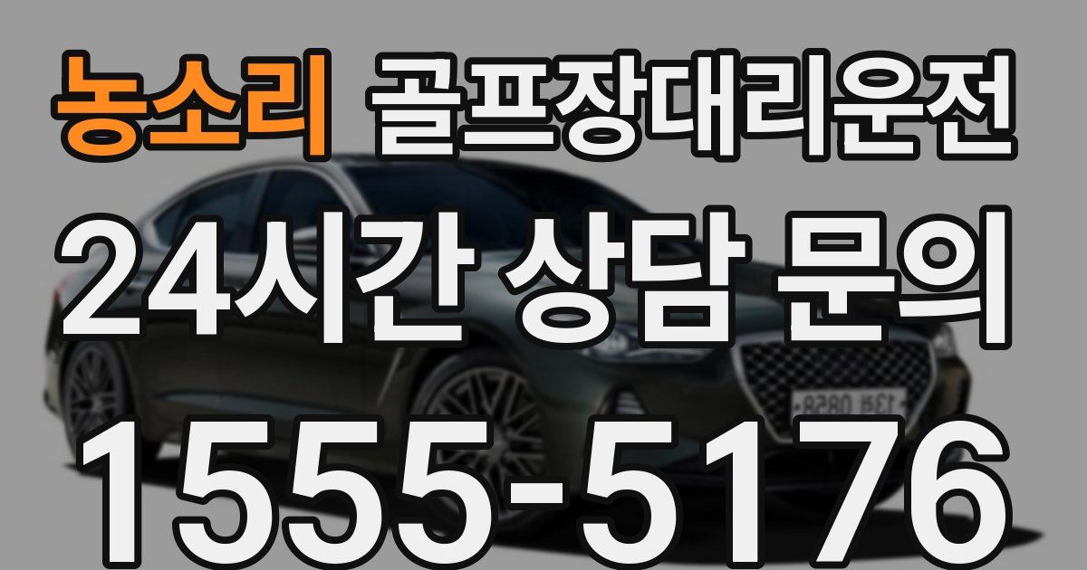 골프장대리운전 서비스