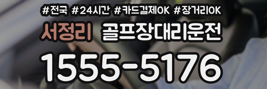 서정리 골프장대리운전