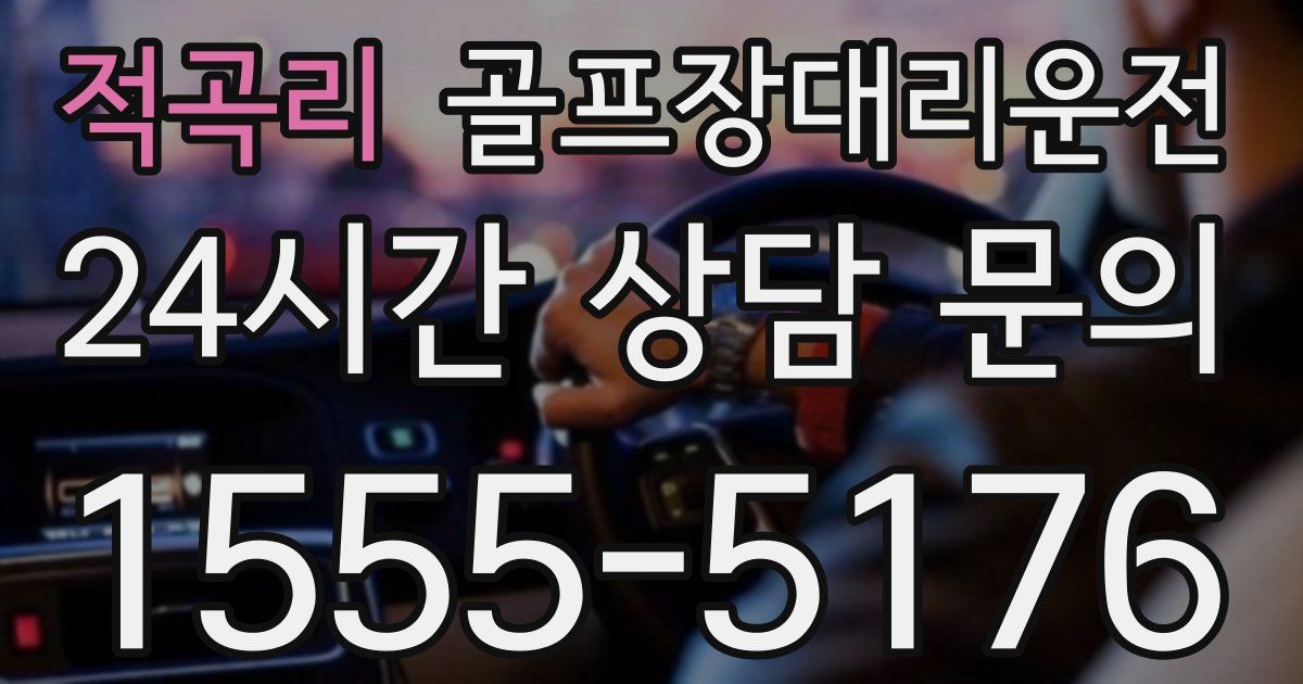 골프장대리운전 서비스